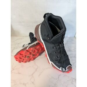 Salomon Cross Hike Mid GTX 2 Boot 417359 Black Red Hiking Trail Shoe Size 10.5
